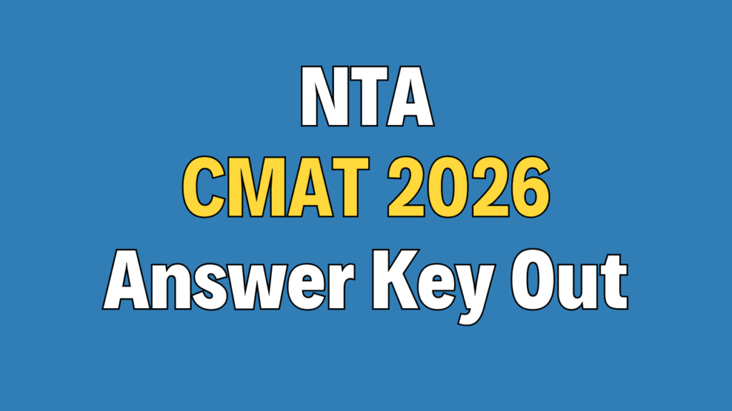 NTA CMAT 2026 Answer Key